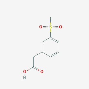 molecular formula C9H10O4S B176609 3-Methylsulfonylphenylacetic acid CAS No. 1877-64-1
