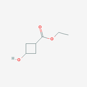 molecular formula C7H12O3 B176631 Ethyl 3-hydroxycyclobutanecarboxylate CAS No. 17205-02-6