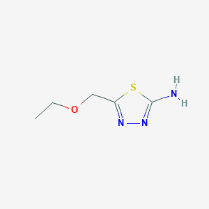 molecular formula C5H9N3OS B176633 5-(Ethoxymethyl)-1,3,4-thiadiazol-2-amine CAS No. 15884-88-5