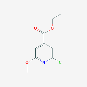 molecular formula C9H10ClNO3 B176639 Ethyl 2-chloro-6-methoxyisonicotinate CAS No. 106719-08-8