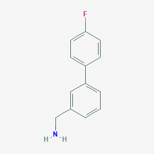 molecular formula C13H12FN B176645 4'-Fluoro-biphenyl-3-methanamine CAS No. 177976-50-0