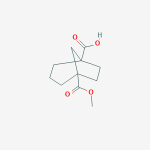 molecular formula C11H16O4 B176653 5-(甲氧羰基)双环[3.2.1]辛烷-1-羧酸 CAS No. 110371-27-2