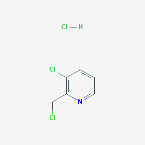 molecular formula C6H6Cl3N B176666 3-Chloro-2-(chloromethyl)pyridine hydrochloride CAS No. 124425-87-2