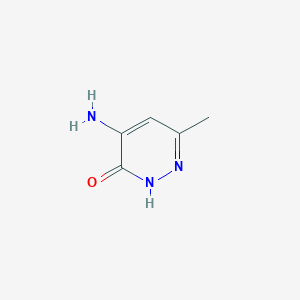 molecular formula C5H7N3O B176678 4-氨基-6-甲基-2H-哒嗪-3-酮 CAS No. 13925-21-8