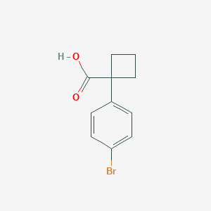 molecular formula C11H11BrO2 B176679 1-(4-Bromophenyl)cyclobutanecarboxylic acid CAS No. 151157-49-2