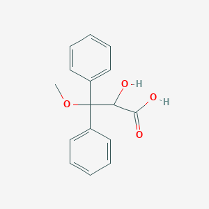 B176704 2-Hydroxy-3-methoxy-3,3-diphenylpropanoic acid CAS No. 178306-51-9