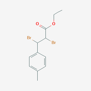 molecular formula C12H14Br2O2 B176717 Ethyl 2,3-dibromo-3-(4-methylphenyl)propanoate CAS No. 101458-36-0