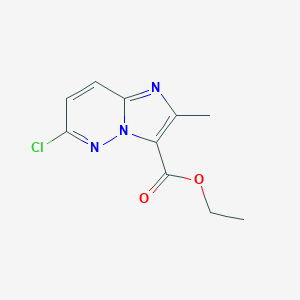 molecular formula C10H10ClN3O2 B176722 6-氯-2-甲基咪唑并[1,2-b]哒嗪-3-羧酸乙酯 CAS No. 14714-18-2