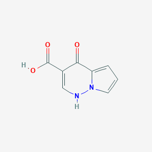 B176725 4-Oxo-1,4-dihydropyrrolo[1,2-b]pyridazine-3-carboxylic acid CAS No. 156335-30-7