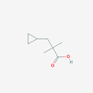 molecular formula C8H14O2 B176731 3-Cyclopropyl-2,2-dimethylpropanoic acid CAS No. 131469-76-6