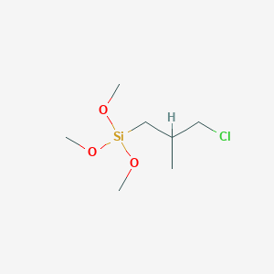 molecular formula C7H17ClO3Si B176733 (3-Chloro-2-methylpropyl)-trimethoxysilane CAS No. 17256-27-8