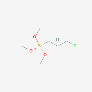 molecular formula C7H17ClO3Si B176733 (3-氯-2-甲基丙基)三甲氧基硅烷 CAS No. 17256-27-8