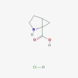 B176746 2-Azabicyclo[3.1.0]hexane-1-carboxylic acid hydrochloride CAS No. 127117-42-4