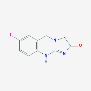 molecular formula C10H8IN3O B176761 7-Iodo-3,5-dihydroimidazo[2,1-b]quinazolin-2(1H)-one CAS No. 108857-18-7