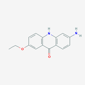 molecular formula C15H14N2O2 B176792 6-amino-2-ethoxyacridin-9(10H)-one CAS No. 144335-20-6