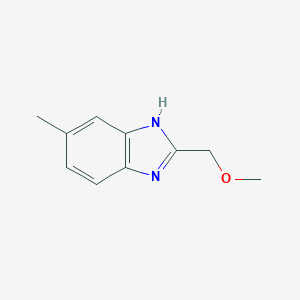 molecular formula C10H12N2O B176808 2-(methoxymethyl)-5-methyl-1H-benzimidazole CAS No. 630091-38-2
