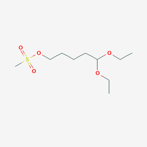 molecular formula C10H22O5S B017682 5,5-二乙氧基-1-(甲基磺酰氧基)戊烷 CAS No. 202577-28-4