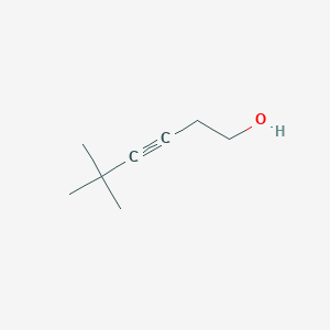 molecular formula C8H14O B176832 5,5-二甲基-3-己炔-1-醇 CAS No. 105418-43-7