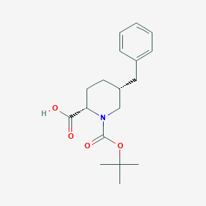 B176843 (5R)-5-Benzyl-1-Boc-L-pipecolinic acid CAS No. 167423-92-9