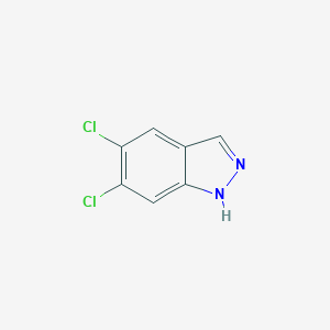 molecular formula C7H4Cl2N2 B176872 5,6-二氯-1H-吲唑 CAS No. 124691-76-5