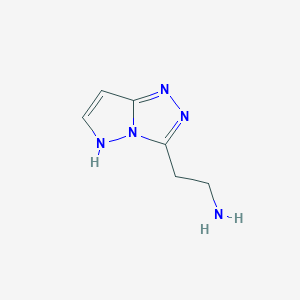 B176884 1h-Pyrazolo[5,1-c]-1,2,4-triazole-3-ethanamine CAS No. 197355-88-7