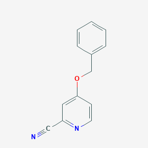 molecular formula C13H10N2O B176890 4-(Benzyloxy)picolinonitrile CAS No. 100382-00-1