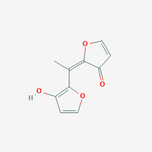 molecular formula C10H8O4 B017691 (2E)-2-[1-(3-hydroxyfuran-2-yl)ethylidene]furan-3-one CAS No. 105399-03-9