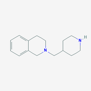 B176916 Isoquinoline, 1,2,3,4-tetrahydro-2-(4-piperidinylmethyl)- CAS No. 120848-56-8