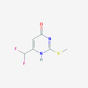 B176936 6-(Difluoromethyl)-2-(methylthio)pyrimidin-4-ol CAS No. 1204298-69-0