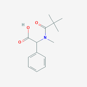 B176944 [(2,2-Dimethylpropanoyl)(methyl)amino](phenyl)acetic acid CAS No. 195719-43-8