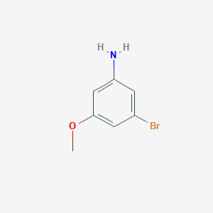 molecular formula C7H8BrNO B176949 3-溴-5-甲氧基苯胺 CAS No. 16618-68-1