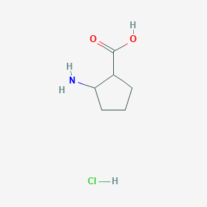molecular formula C6H12ClNO2 B177010 2-Aminocyclopentanecarboxylic acid hydrochloride CAS No. 1198283-36-1