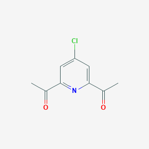 molecular formula C9H8ClNO2 B177014 4-氯-2,6-二乙酰吡啶 CAS No. 195967-10-3
