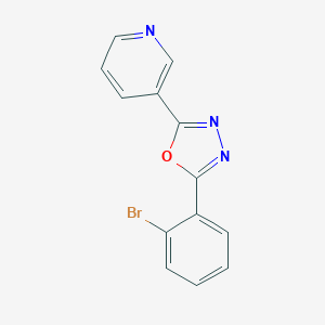 B177057 3-[5-(2-Bromophenyl)-1,3,4-oxadiazol-2-yl]pyridine CAS No. 145731-84-6