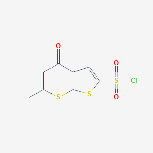 6-methyl-4-oxo-5,6-dihydro-4H-thieno[2,3-b]thiopyran-2-sulfonyl chloride