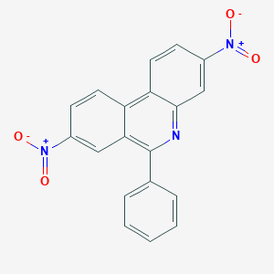 molecular formula C19H11N3O4 B017715 3,8-二硝基-6-苯基菲咯啉 CAS No. 82921-86-6