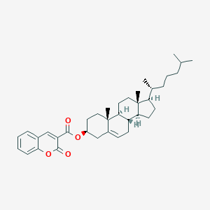 molecular formula C37H50O4 B177159 [(3S,8S,9S,10R,13R,14S,17R)-10,13-二甲基-17-[(2R)-6-甲基庚烷-2-基]-2,3,4,7,8,9,11,12,14,15,16,17-十二氢-1H-环戊并[a]菲-3-基] 2-氧代色满-3-羧酸酯 CAS No. 196091-78-8
