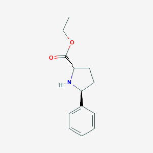 B177164 (2S,5S)-ethyl 5-phenylpyrrolidine-2-carboxylate CAS No. 166941-66-8