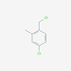 molecular formula C8H8Cl2 B177171 4-Chloro-1-(chloromethyl)-2-methylbenzene CAS No. 16470-09-0