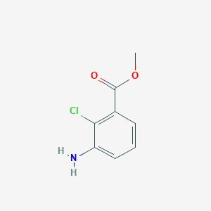 molecular formula C8H8ClNO2 B177186 Methyl 3-amino-2-chlorobenzoate CAS No. 120100-15-4