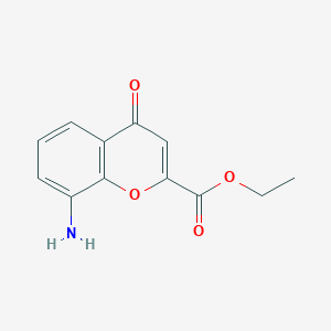 molecular formula C12H11NO4 B177202 Ethyl 8-amino-4-oxo-4H-chromene-2-carboxylate CAS No. 103195-35-3