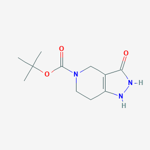 molecular formula C11H17N3O3 B177209 Tert-butyl 3-hydroxy-6,7-dihydro-1H-pyrazolo[4,3-C]pyridine-5(4H)-carboxylate CAS No. 152559-30-3