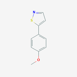 molecular formula C10H9NOS B177214 5-(4-Methoxyphenyl)isothiazole CAS No. 10514-28-0