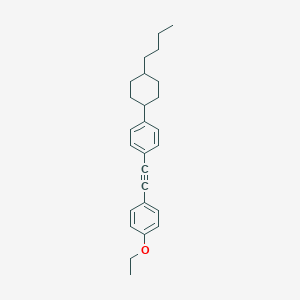 molecular formula C26H32O B177234 反式-1-(2-(4-(4-丁基环己基)苯基)乙炔基)-4-乙氧基苯 CAS No. 199795-20-5