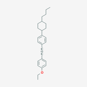 molecular formula C26H32O B177234 trans-1-(2-(4-(4-Butylcyclohexyl)phenyl)ethynyl)-4-ethoxybenzene CAS No. 199795-20-5