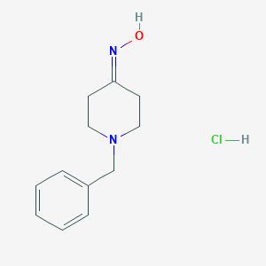 molecular formula C12H17ClN2O B177249 1-Benzyl-piperidin-4-one oxiMe hydrochlorid CAS No. 108747-35-9