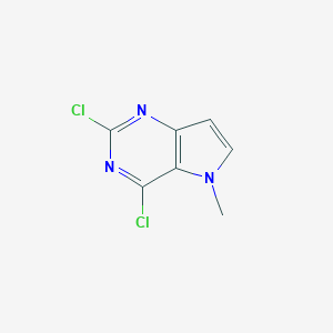 molecular formula C7H5Cl2N3 B177256 2,4-Dichloro-5-methyl-5H-pyrrolo[3,2-d]pyrimidine CAS No. 129872-81-7