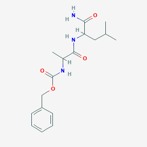 molecular formula C17H25N3O4 B177268 N-[(Benzyloxy)carbonyl]alanylleucinamide CAS No. 18323-56-3