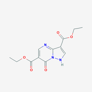 molecular formula C12H13N3O5 B177271 Diethyl 7-hydroxypyrazolo[1,5-a]pyrimidine-3,6-dicarboxylate CAS No. 155374-25-7
