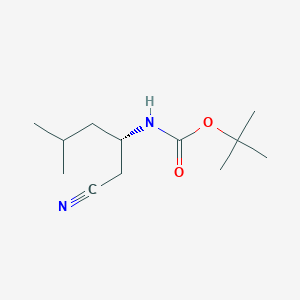 molecular formula C12H22N2O2 B177274 (S)-N-Boc-2-amino-4-methylpentyl cyanide CAS No. 172695-24-8